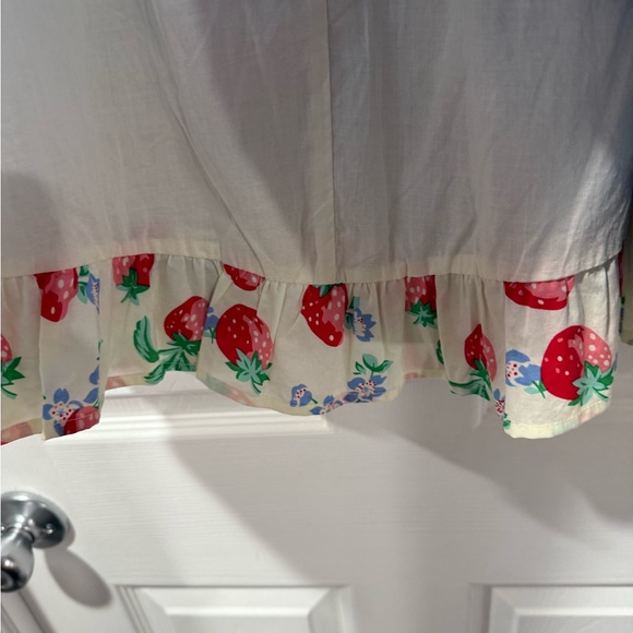 NWT Matilda Jane women’s Blue Checkered Skirt with Floral Accents, size S - Picture 8 of 9